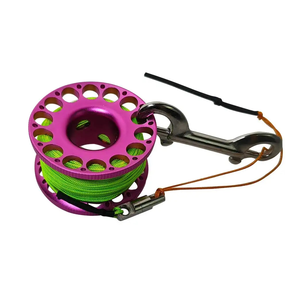 30M Aluminum Alloy Scuba Diving Spool Finger Reel
