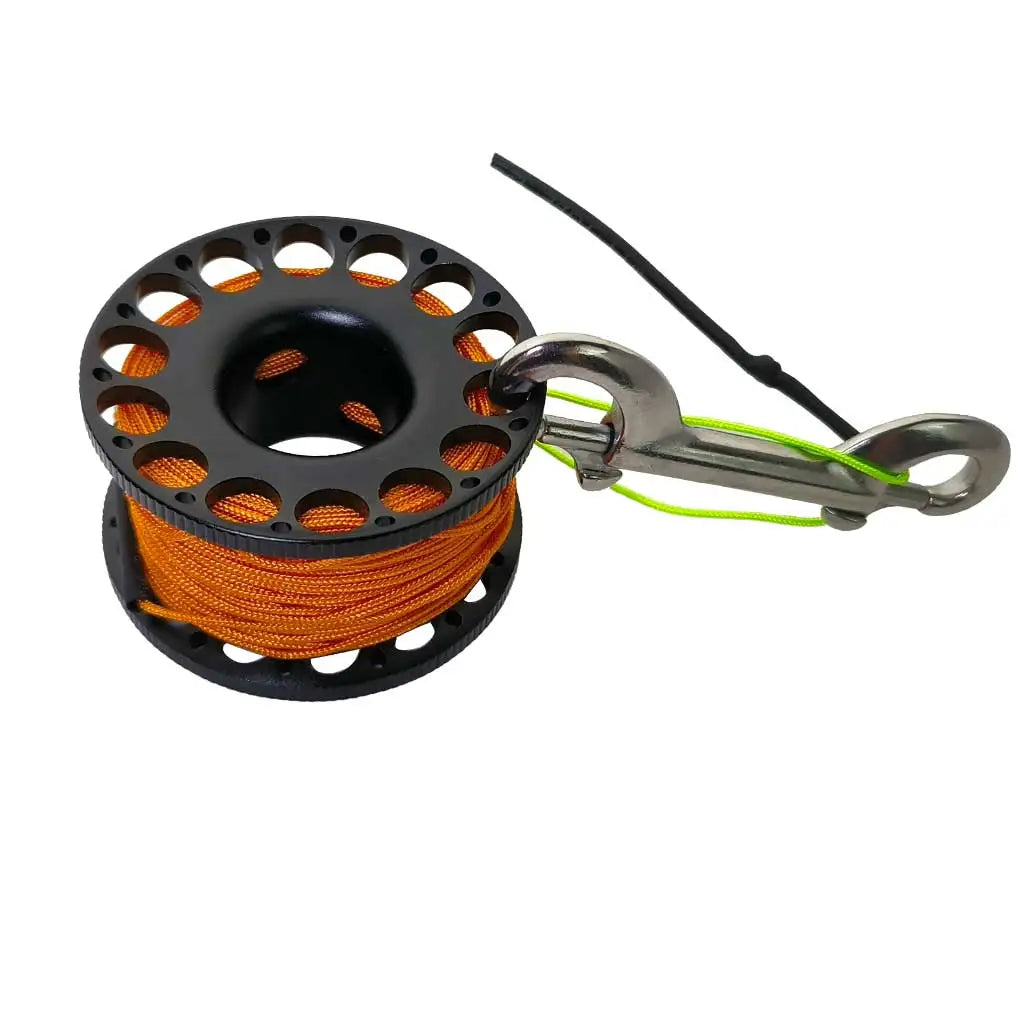 30M Aluminum Alloy Scuba Diving Spool Finger Reel