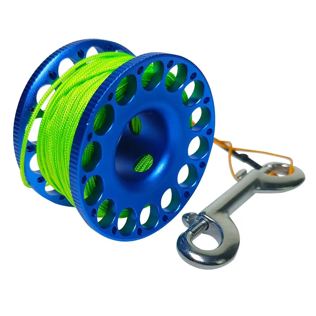 30M Aluminum Alloy Scuba Diving Spool Finger Reel