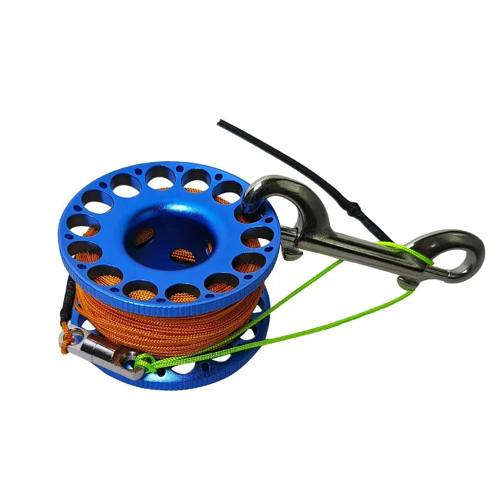 30M Aluminum Alloy Scuba Diving Spool Finger Reel