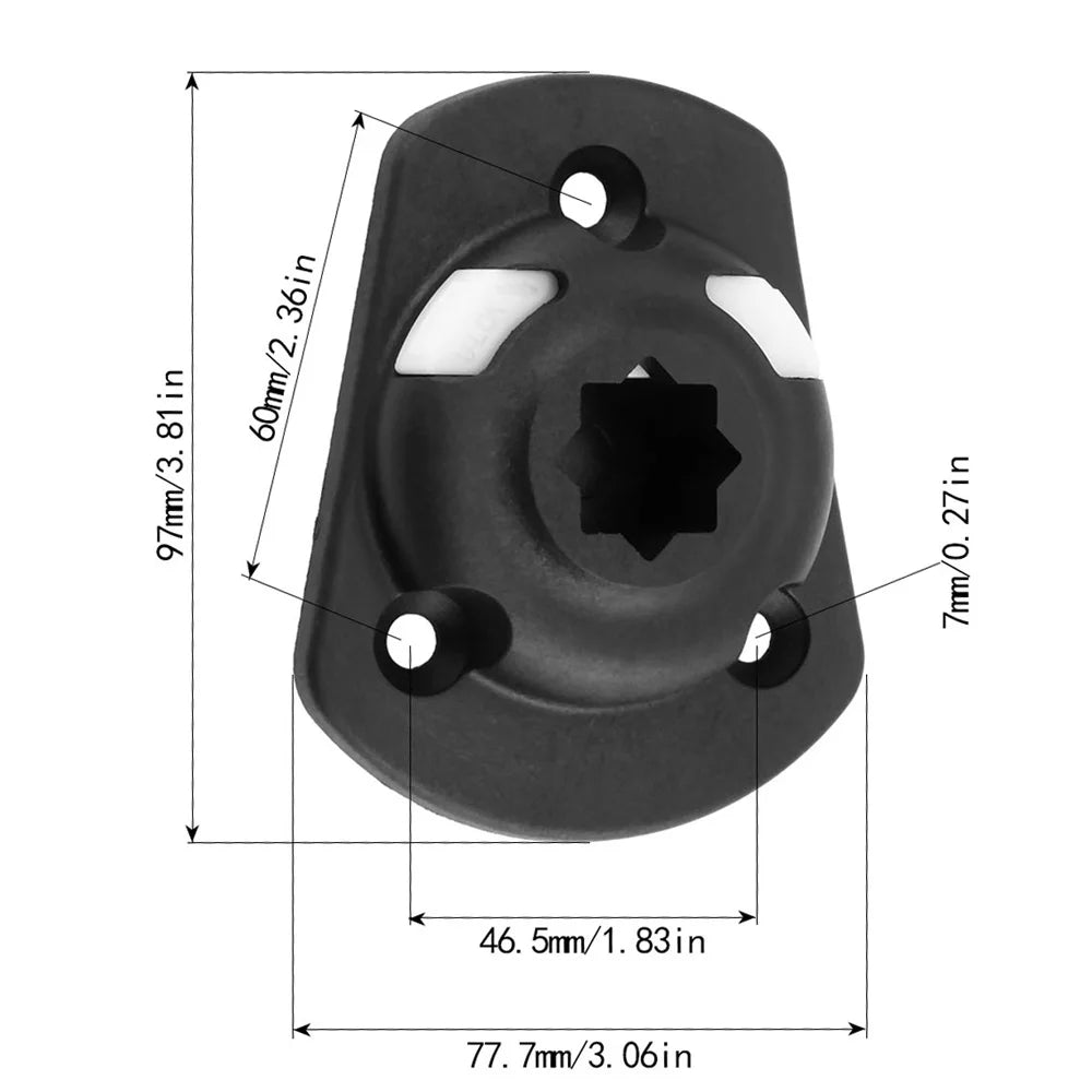 Kayak Side Port Mount RIB Port