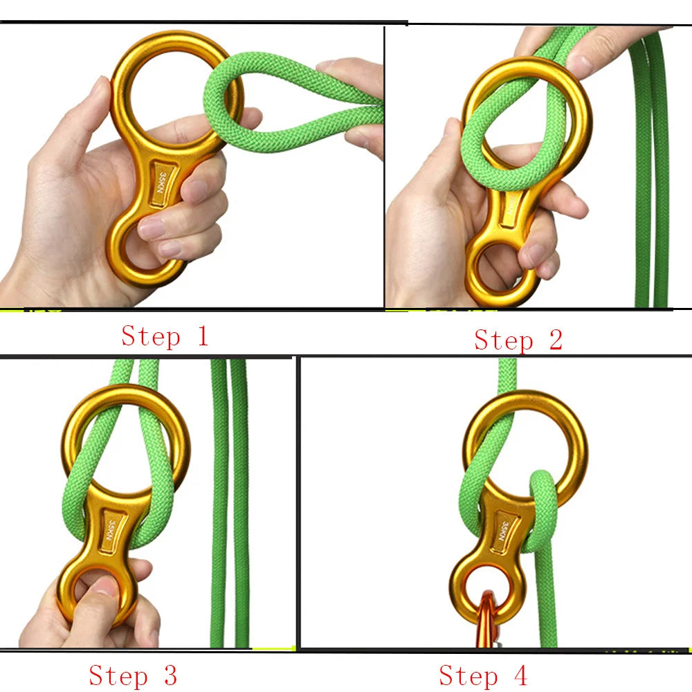 35KN Aluminum Alloy Rock Climbing 8 Word