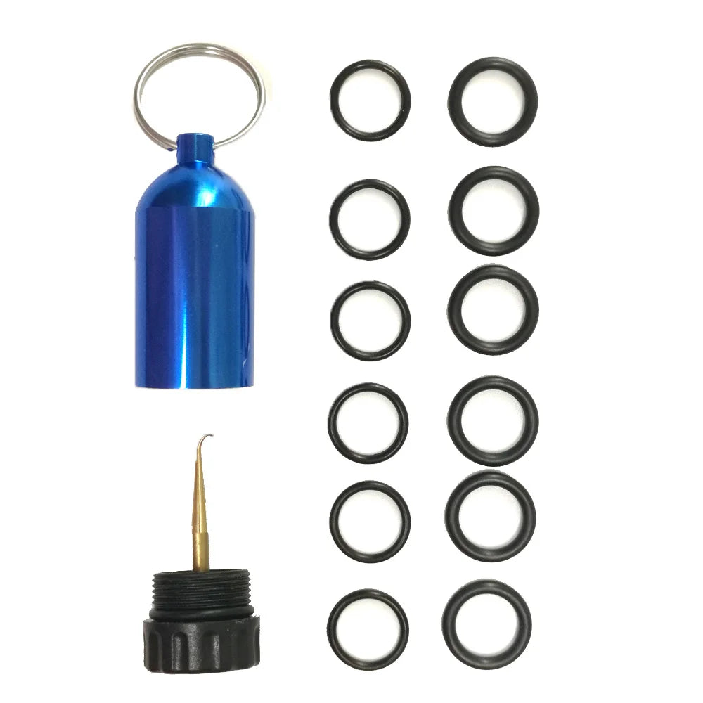 Scuba Diving Tank Key Chain with 12 O Rings