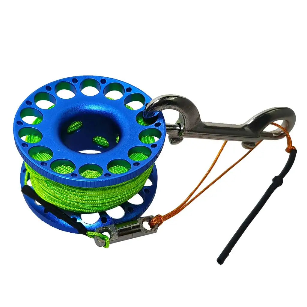 30M Aluminum Alloy Scuba Diving Spool Finger Reel